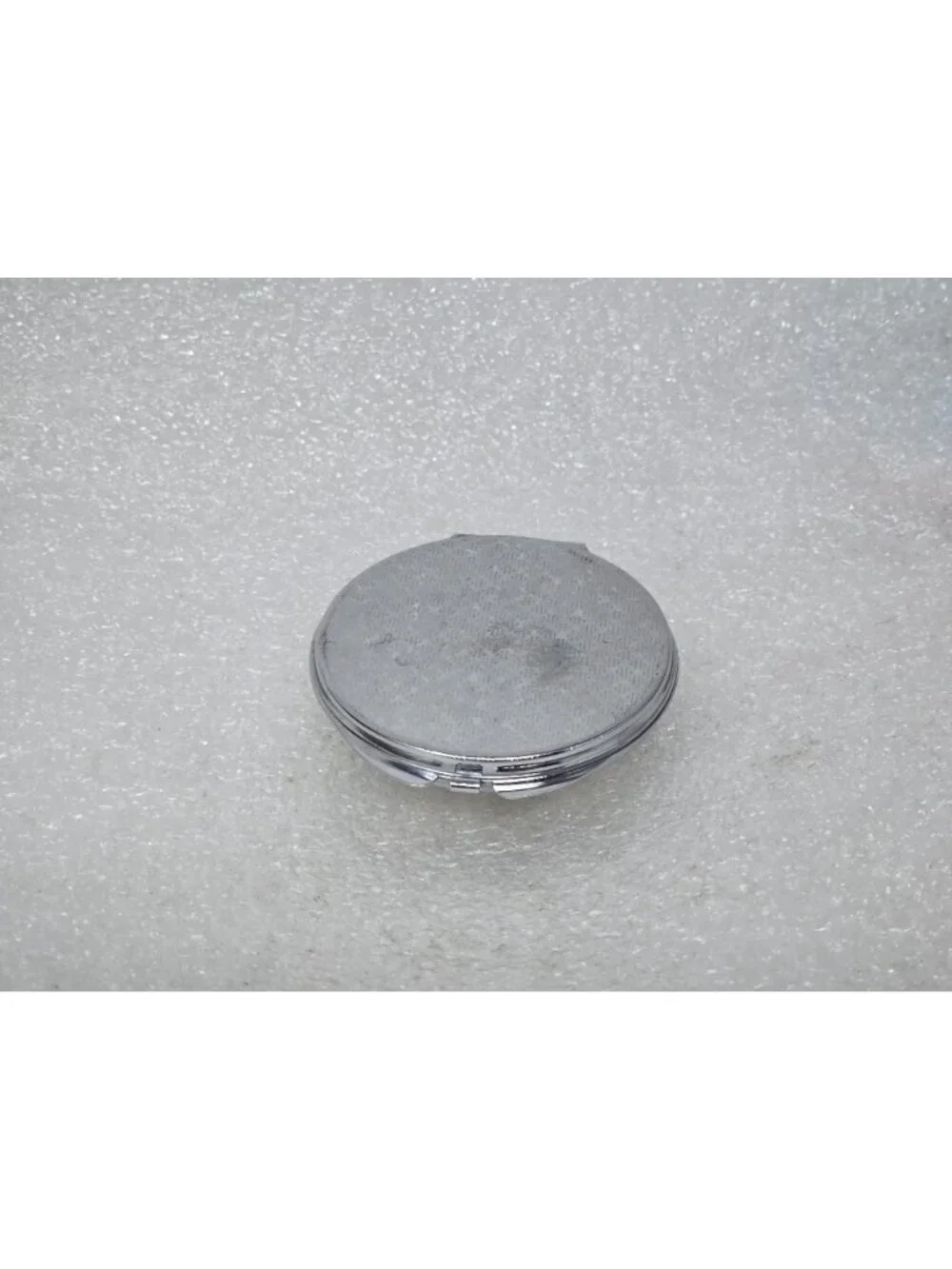 Elegant Faux Pearl & Rhinestone Compact Makeup Mirror Double Sided Vintage Style